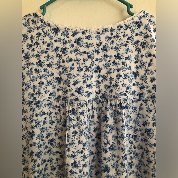 CROFT & BARROW Womens Nightgown Plus Size 3X Floral Sleeveless Pintuck Front New - Picture 8 of 10